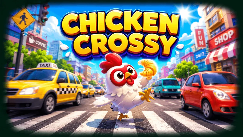 Chicken Crossy game logo