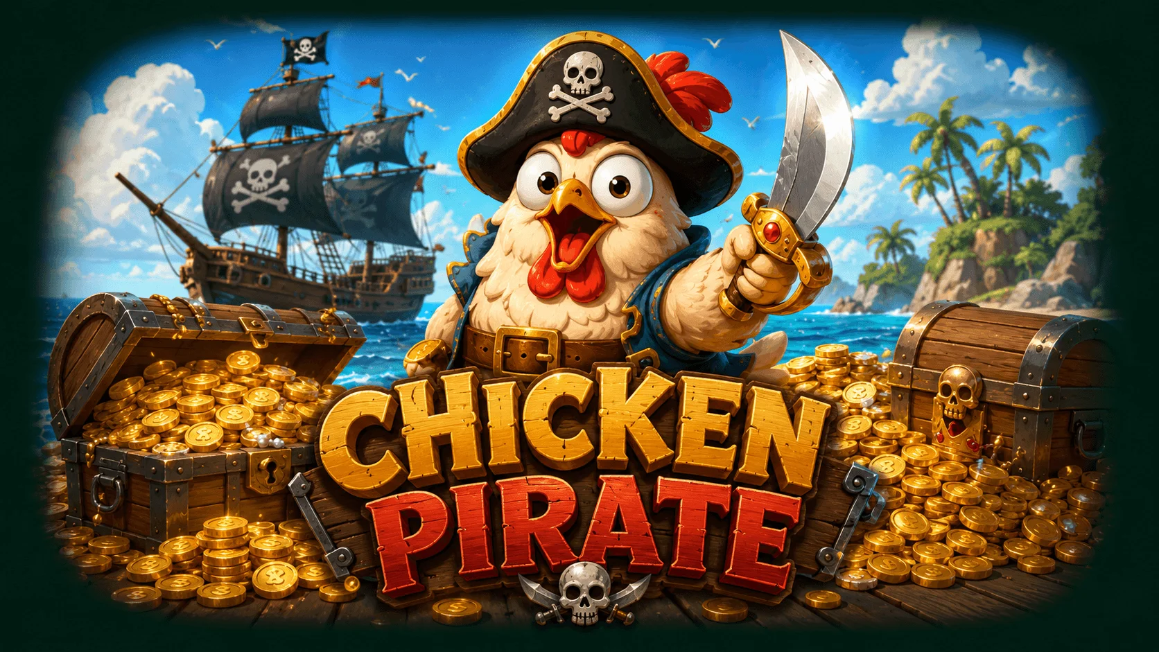 Chicken Pirate game logo