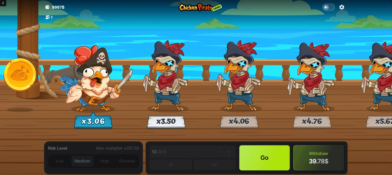 Chicken Pirate Game