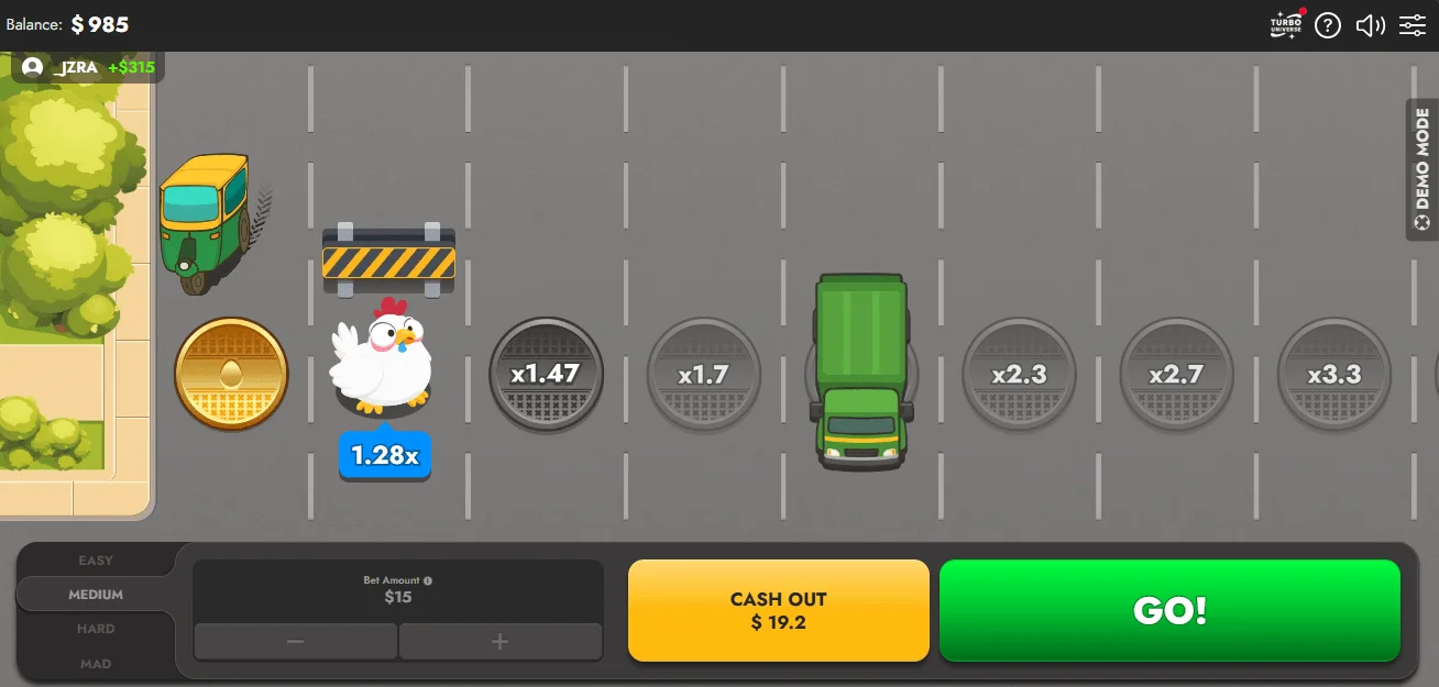 Chicken Route Casino Game
