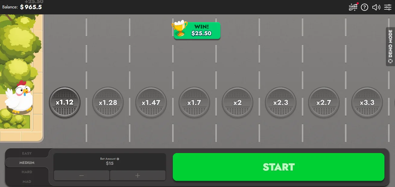 Chicken Route Demo Game