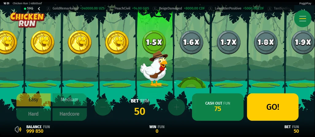 chicken run casino