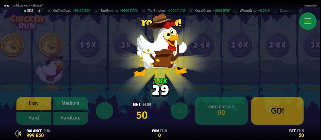 chicken run strategy