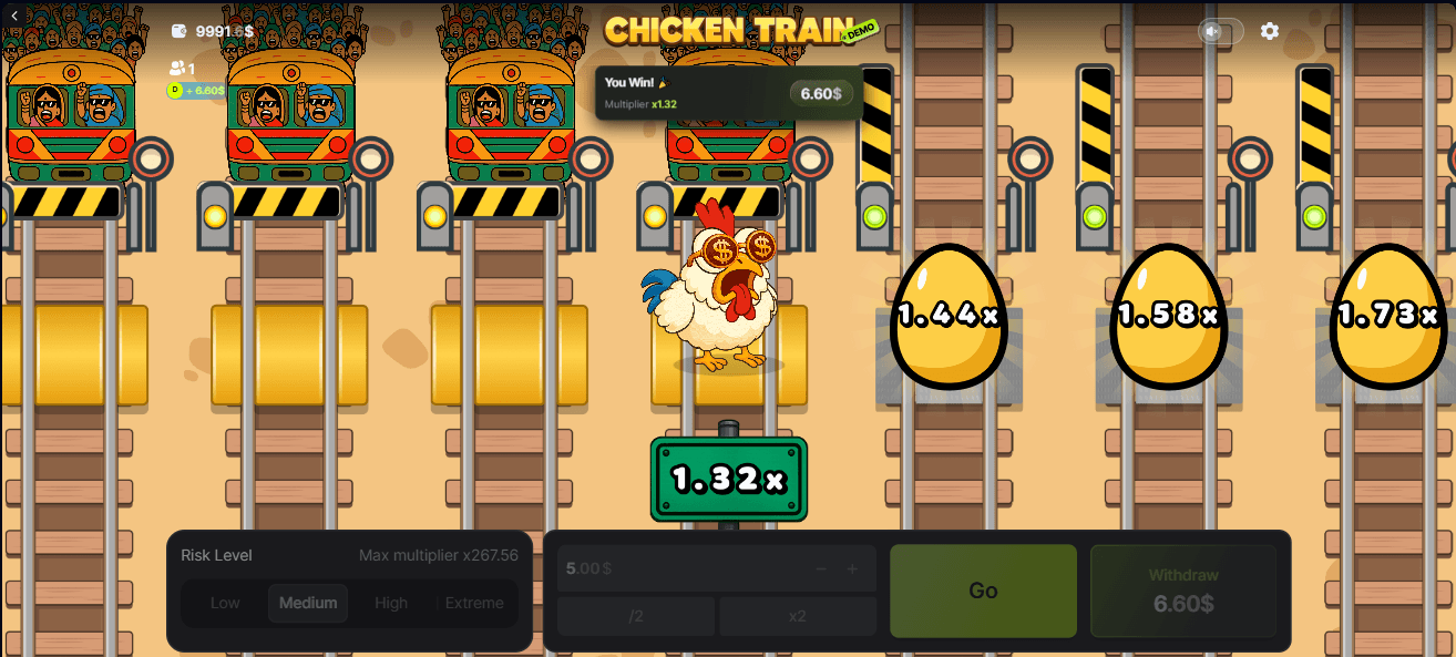 Chicken Train Online Game
