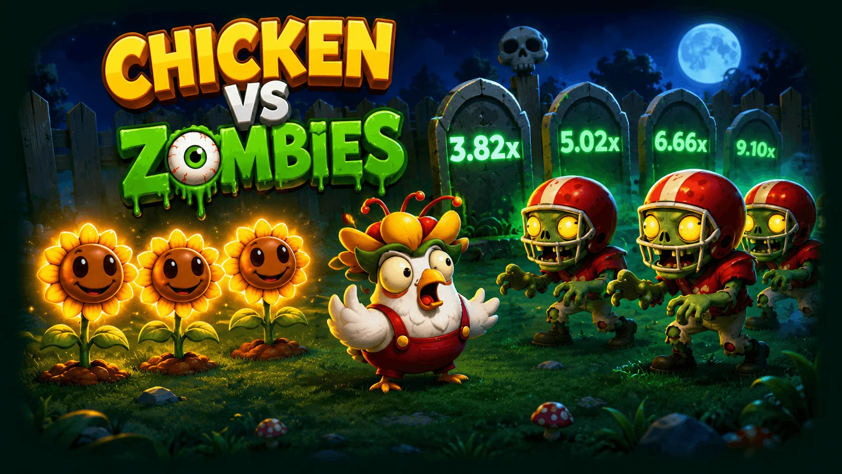 Chicken vs Zombies game logo