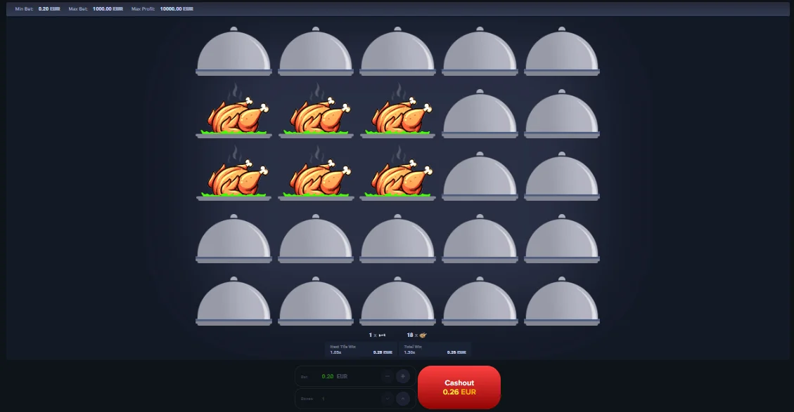 MyStake Chicken Casino Game