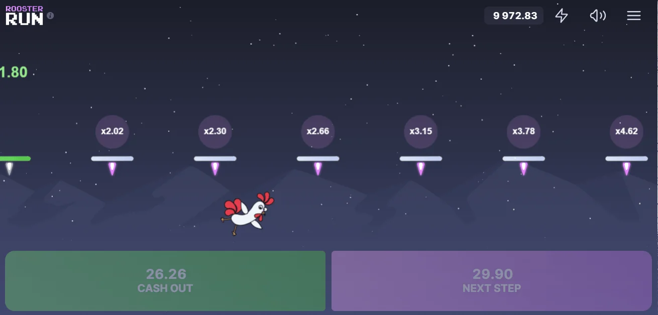 Rooster Run Crash Game