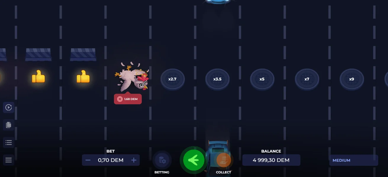 Uncrossable Rush Casino Game